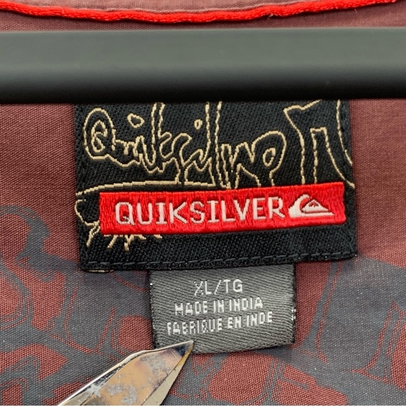 Quicksilver Western Shirt Mens XL Brown Plaid Button Down Pearl Snap Buttons Y2K - Picture 9 of 11